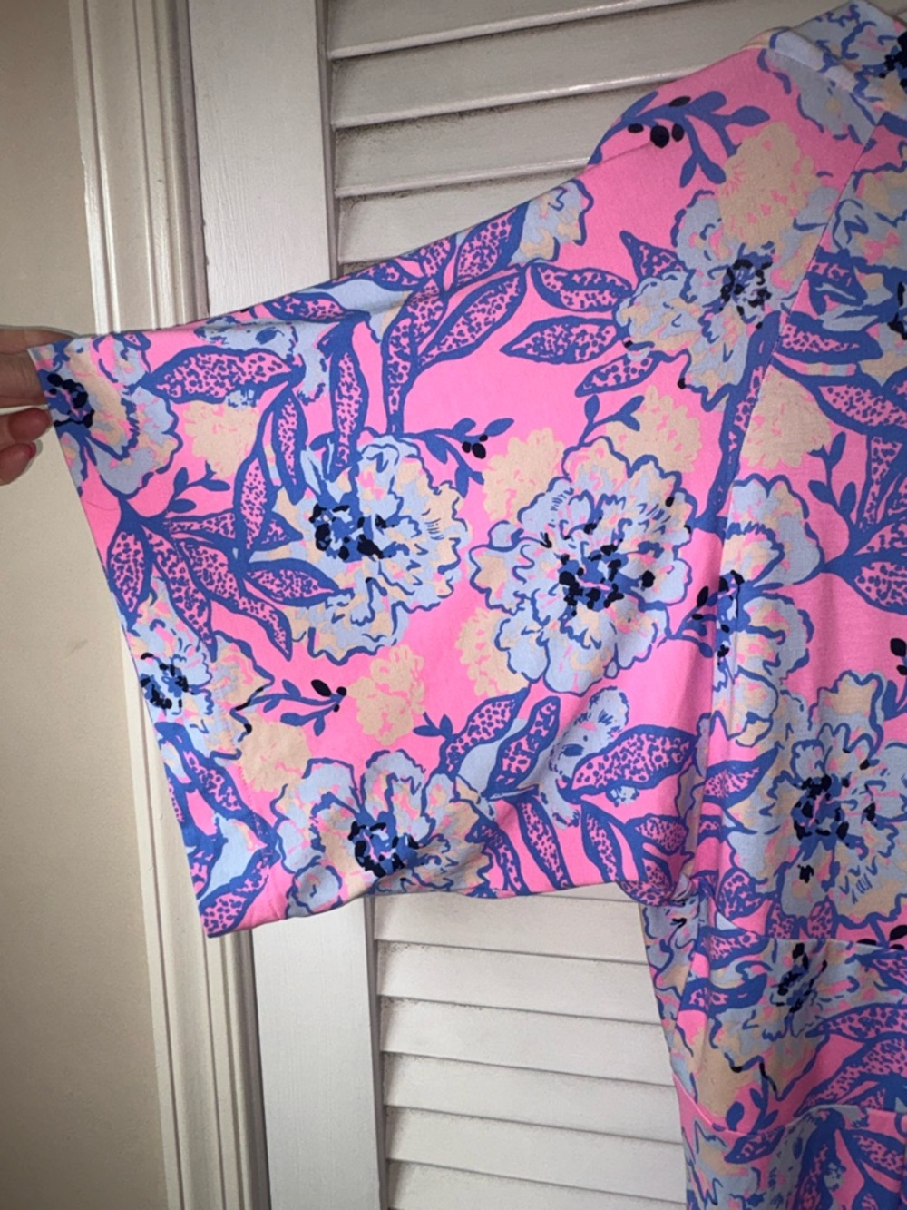 Lilly Pulitzer Wisteria Maxi Dress Size 16 Totally Koalafied Pink Blue Floral - Picture 5 of 7